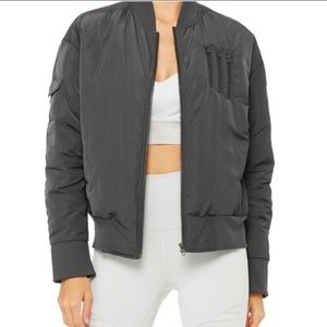 Great condition Alo Squad Bomber Jacket, S